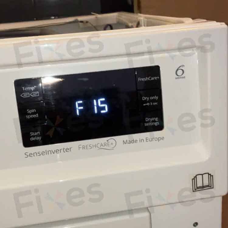 Whirlpool惠而浦前置式洗衣機♨️出現故障代碼F15
