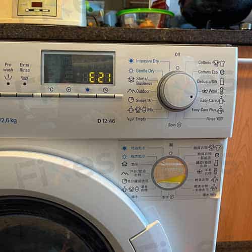 出現故障代碼E21🧺Siemens西門子洗衣機 WD12D460HK