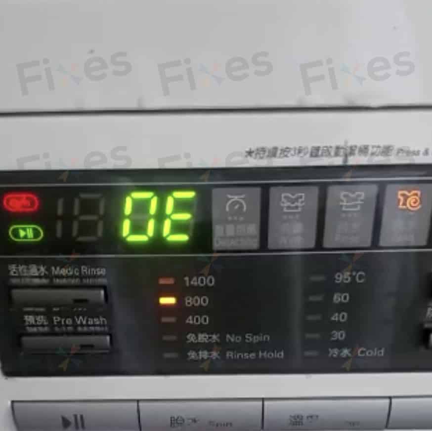 出現故障代碼OE ⭕ LG二合一洗衣機 FC14105V2W