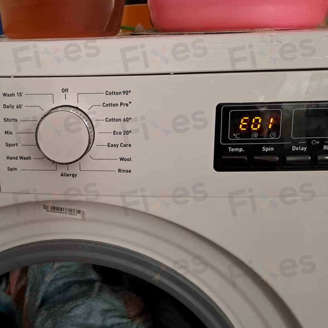 出現故障代碼E01🚫Philco飛歌牌前置式洗衣機 PV608S
